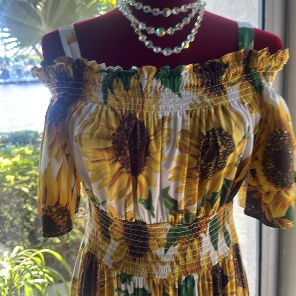 Dolce & Gabbana long Sunflower dress - Picture 6 of 11